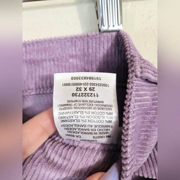 Wrangler Westward 626 Hi Rise Bootcut Corduroy Purple Women’s Jeans Sz 29 NWT - Picture 13 of 16